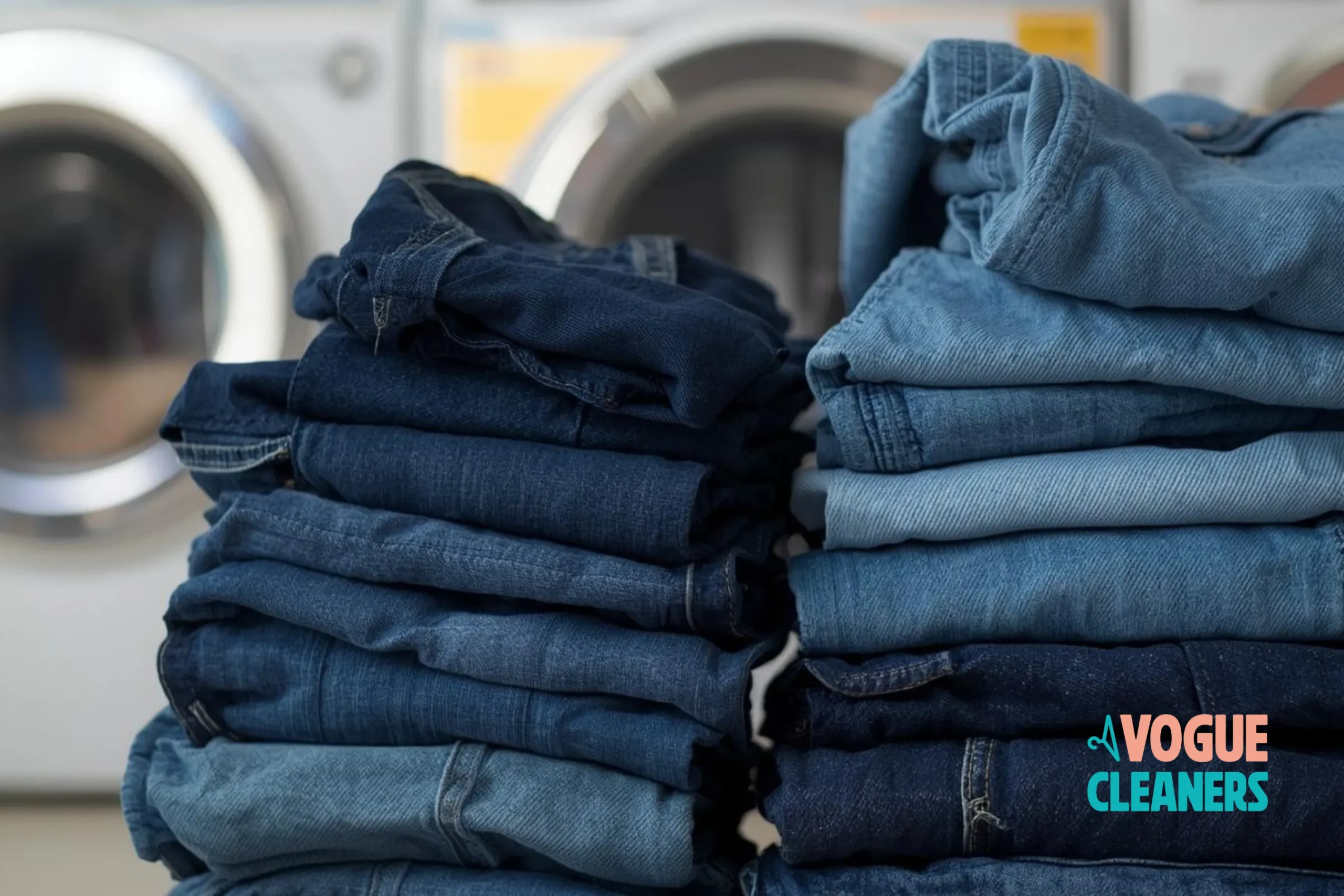 Raw denim jeans folded, freezer myth explained